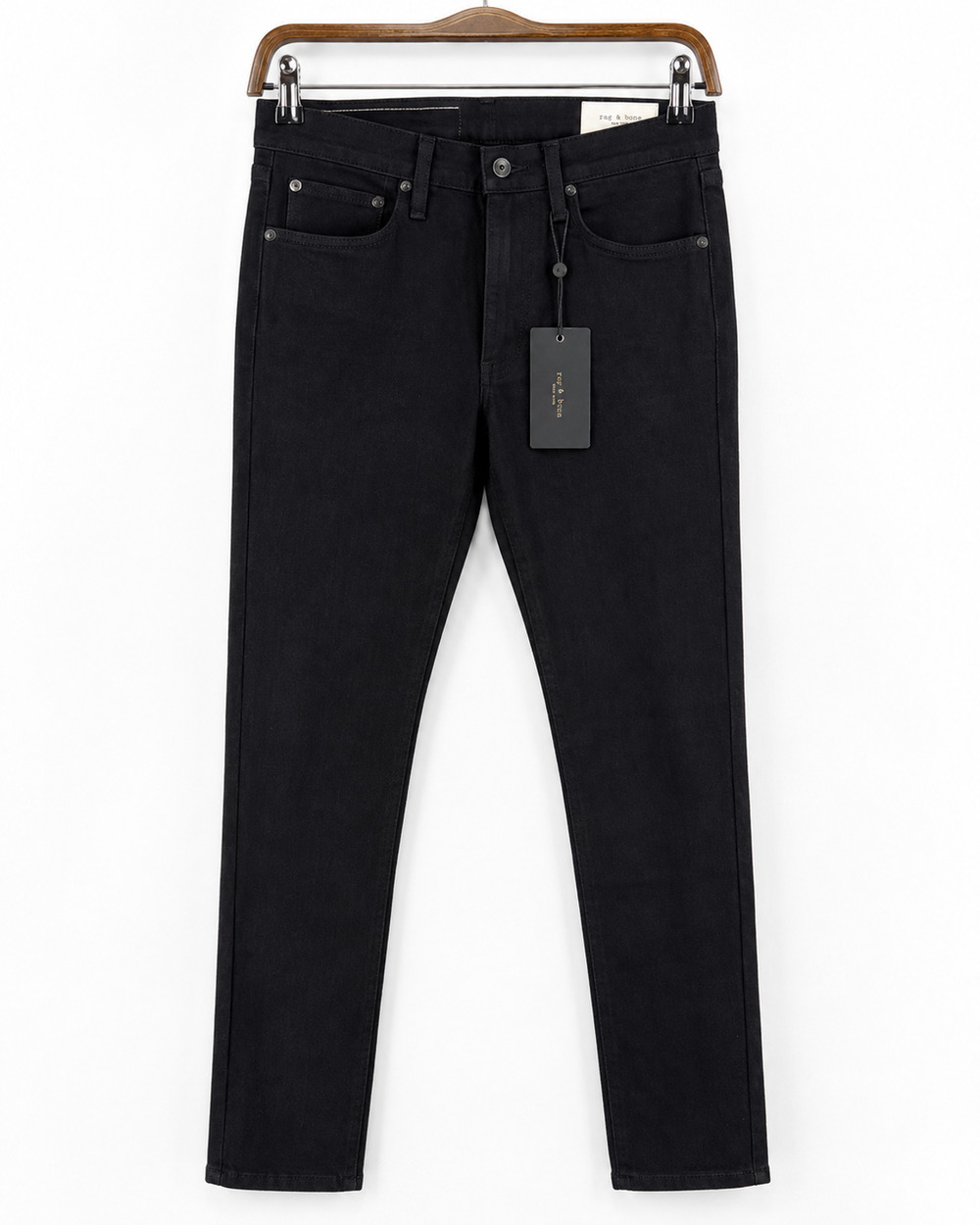 Rag & Bone Fit 2 Slim Size 28X32 Authentic Stretch Jeans Black